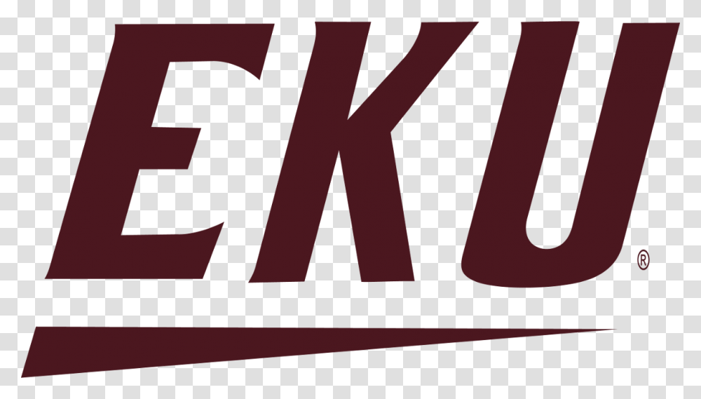 Eku Logo Stretched Eastern Kentucky Athletics Logo, Word, Alphabet Transparent Png