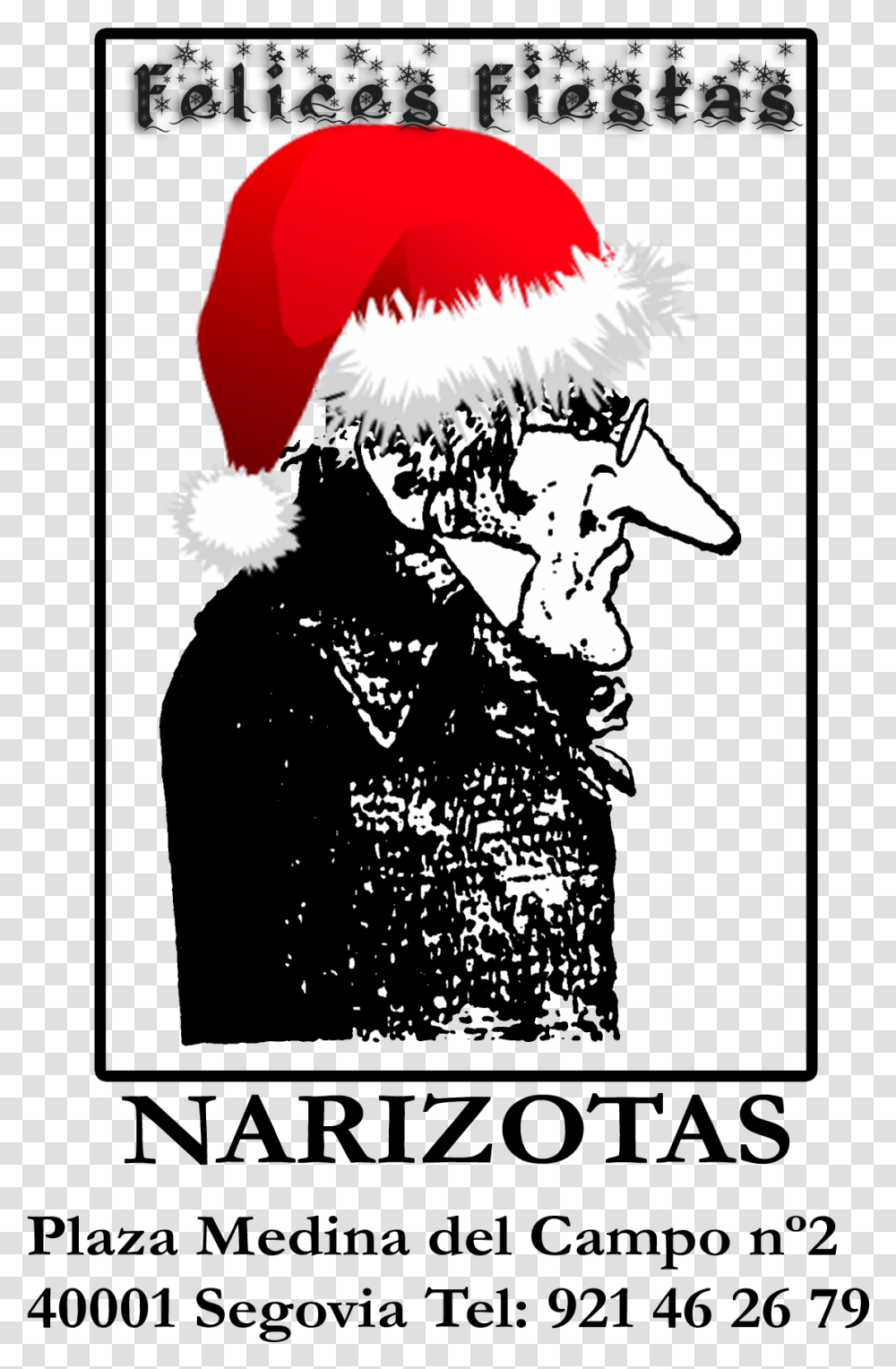 El Narizotas Os Desea Unas Muy Felices Fiestas Santa Hat, Poster, Advertisement Transparent Png