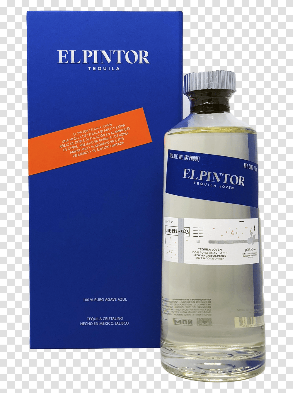 El Pintor Tequila Joven With Box Plastic Bottle, Liquor, Alcohol, Beverage, Label Transparent Png