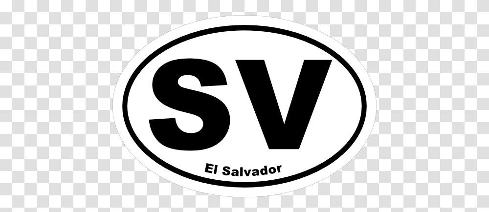 El Salvador Sv Oval Sticker Circle, Label, Text, Logo, Symbol Transparent Png