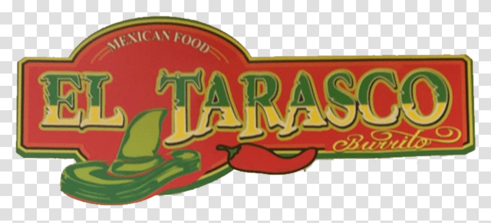 El Tarasco Burrito Label, Food, Meal, Crowd, Sweets Transparent Png