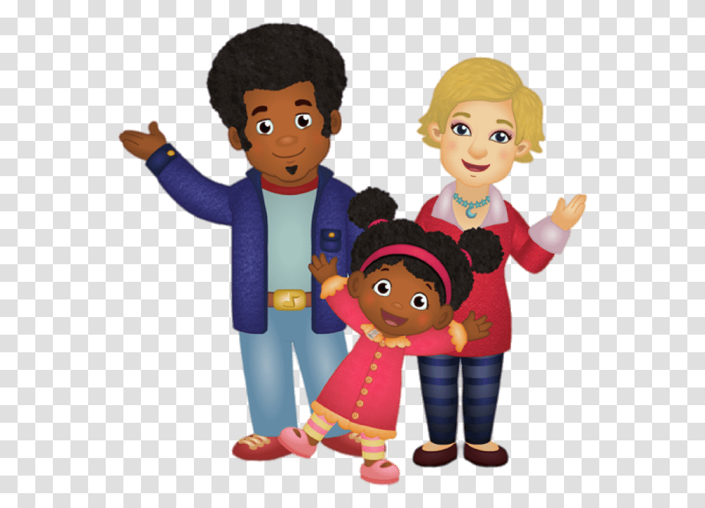 Elaina And Her Family Music Man Stan Daniel Tiger, Person, Human, People, Photography Transparent Png
