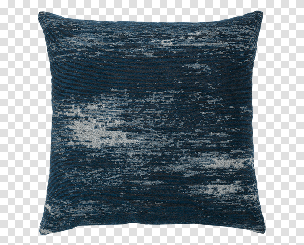 Elaine Smith Outdoor Pillows Distressed Indigo 6t5 Throw Pillow, Cushion, Rug Transparent Png