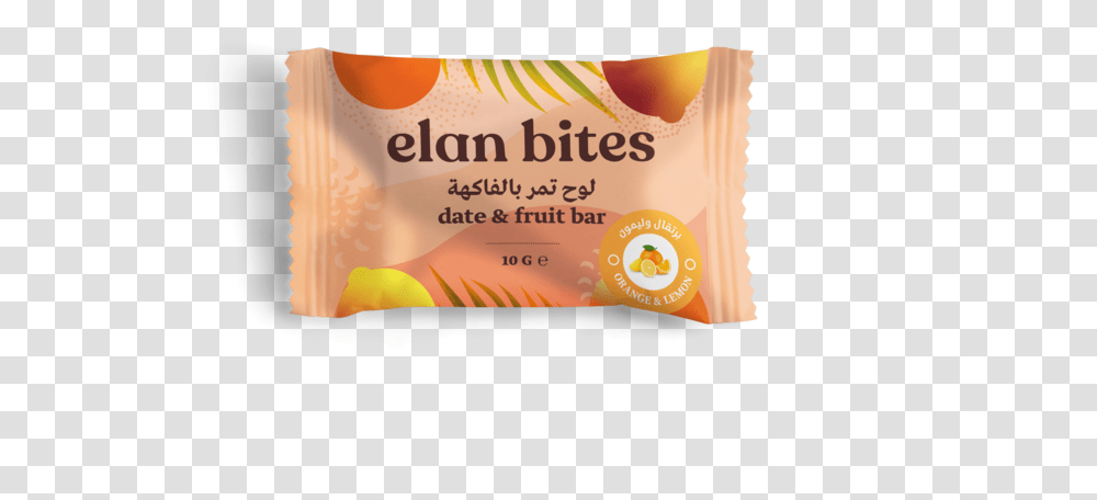 Elan Bites Orange Amp Lemon 10g Bar Mock Up, Plant, Food, Label Transparent Png