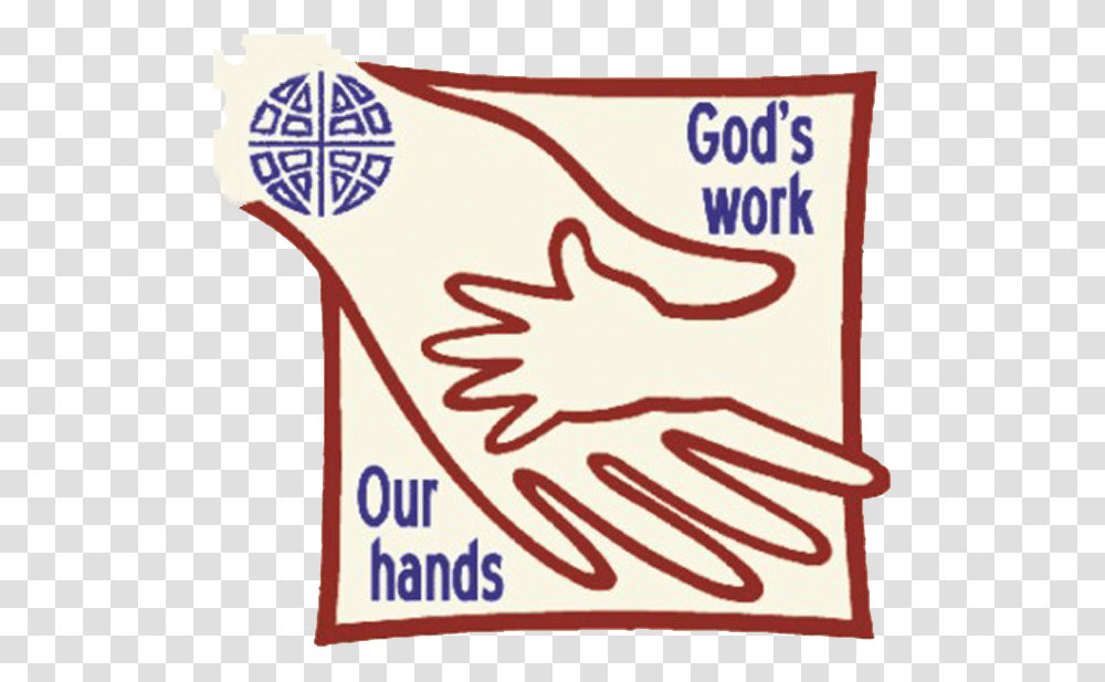Elca Godswork Ourhands Gods Work Our Hands Clipart, Handshake, Poster, Advertisement Transparent Png