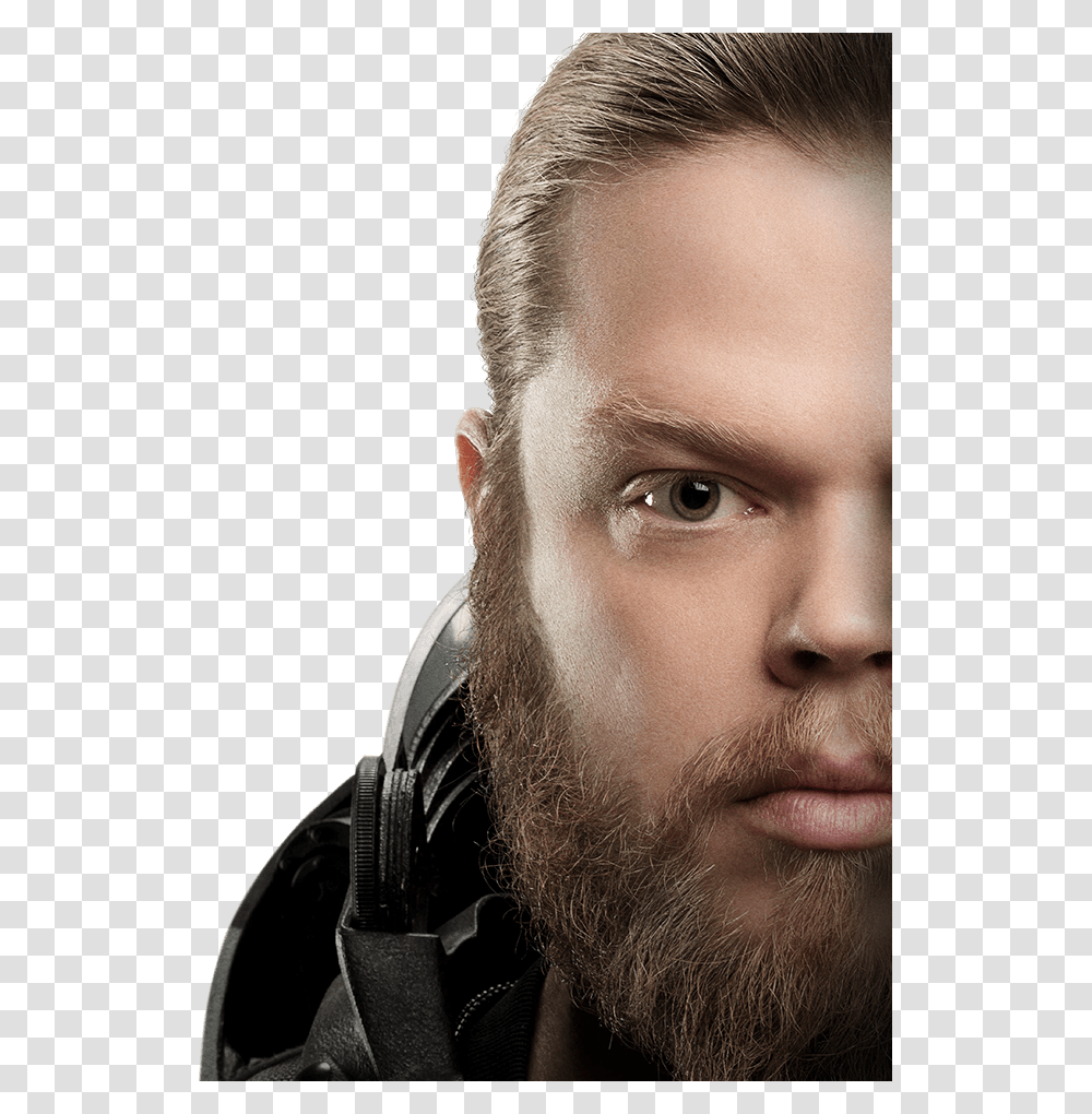 Elden Henson In Hunger Games, Face, Person, Human, Beard Transparent Png