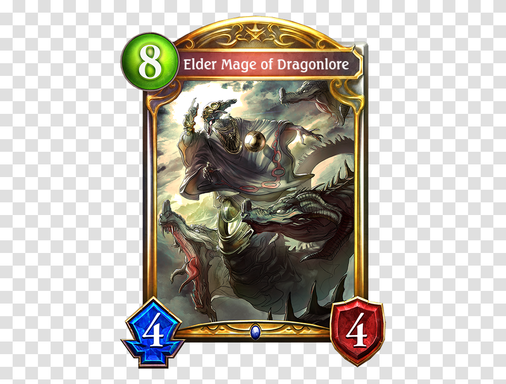 Elder Mage Of Dragonlore Shadowverse Lich, World Of Warcraft, Poster, Advertisement, Painting Transparent Png