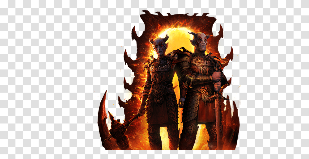 Elder Scrolls Legends Jaws Of Oblivion, Person, Fire, Flame, Outdoors Transparent Png