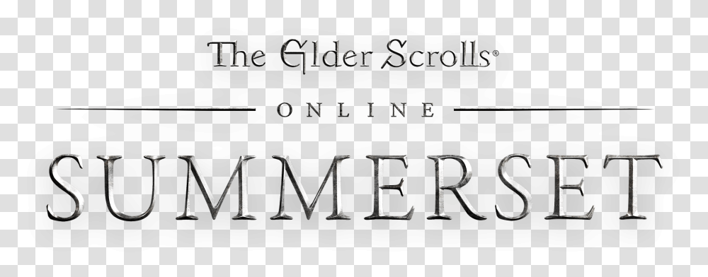Elder Scrolls Online Summerset Logo Download Calligraphy, Alphabet, Word, Label Transparent Png