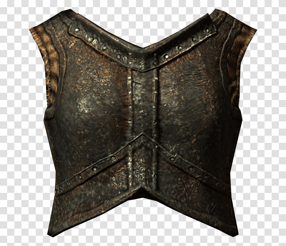 Elder Scrolls Skyrim Armor Skyrim Iron Armor, Apparel, Vest, Bronze Transparent Png