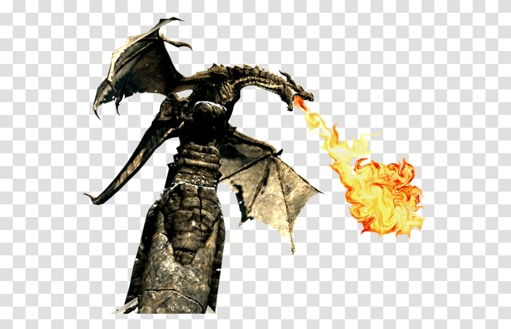 Elder Scrolls Skyrim Dragon Cartoon Jingfm Skyrim Dragon, Fire, Flame Transparent Png