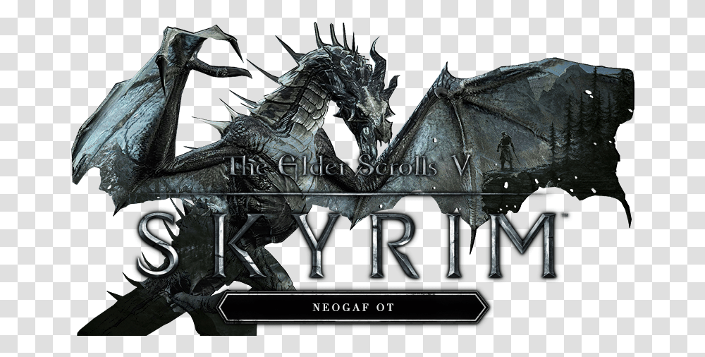 Elder Scrolls Skyrim Skyrim Dragon, Person, Human, Horse, Mammal Transparent Png