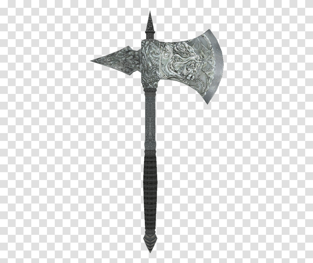 Elder Scrolls Skyrim War Axe, Tool, Cross, Weapon Transparent Png