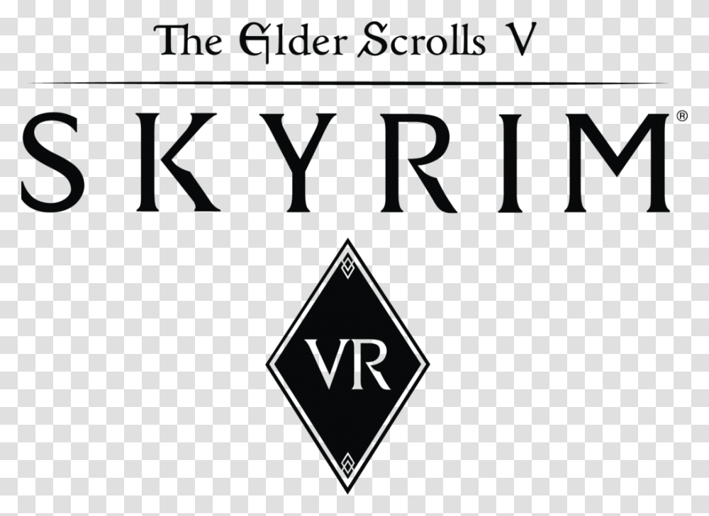 Elder Scrolls V Skyrim Vr Logo, Sign, Word Transparent Png