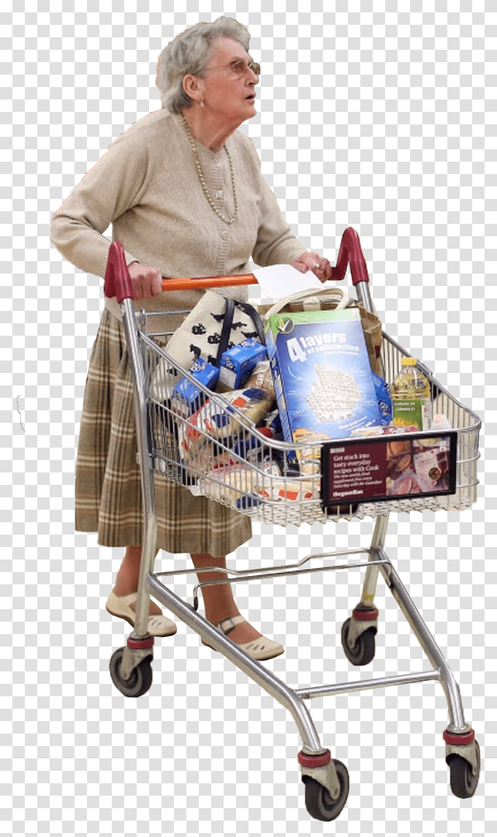 Elderly Entourage Entourage People Shopping, Person, Human, Shopping Cart, Furniture Transparent Png