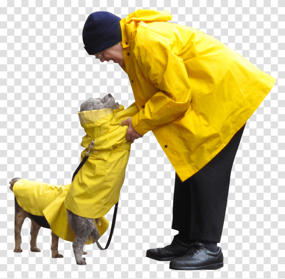 Elderly Entourage Livestock, Clothing, Apparel, Coat, Raincoat Transparent Png