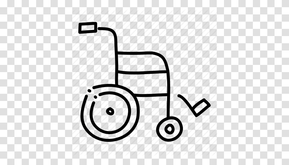 Elderly Health Hospital Medical Physician Sketch Wheelchair Icon, Furniture, Machine, Tire Transparent Png