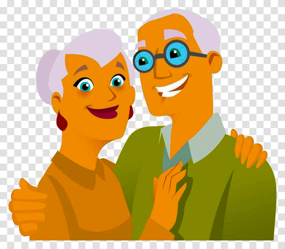Elderly In Love, Face, Drawing Transparent Png