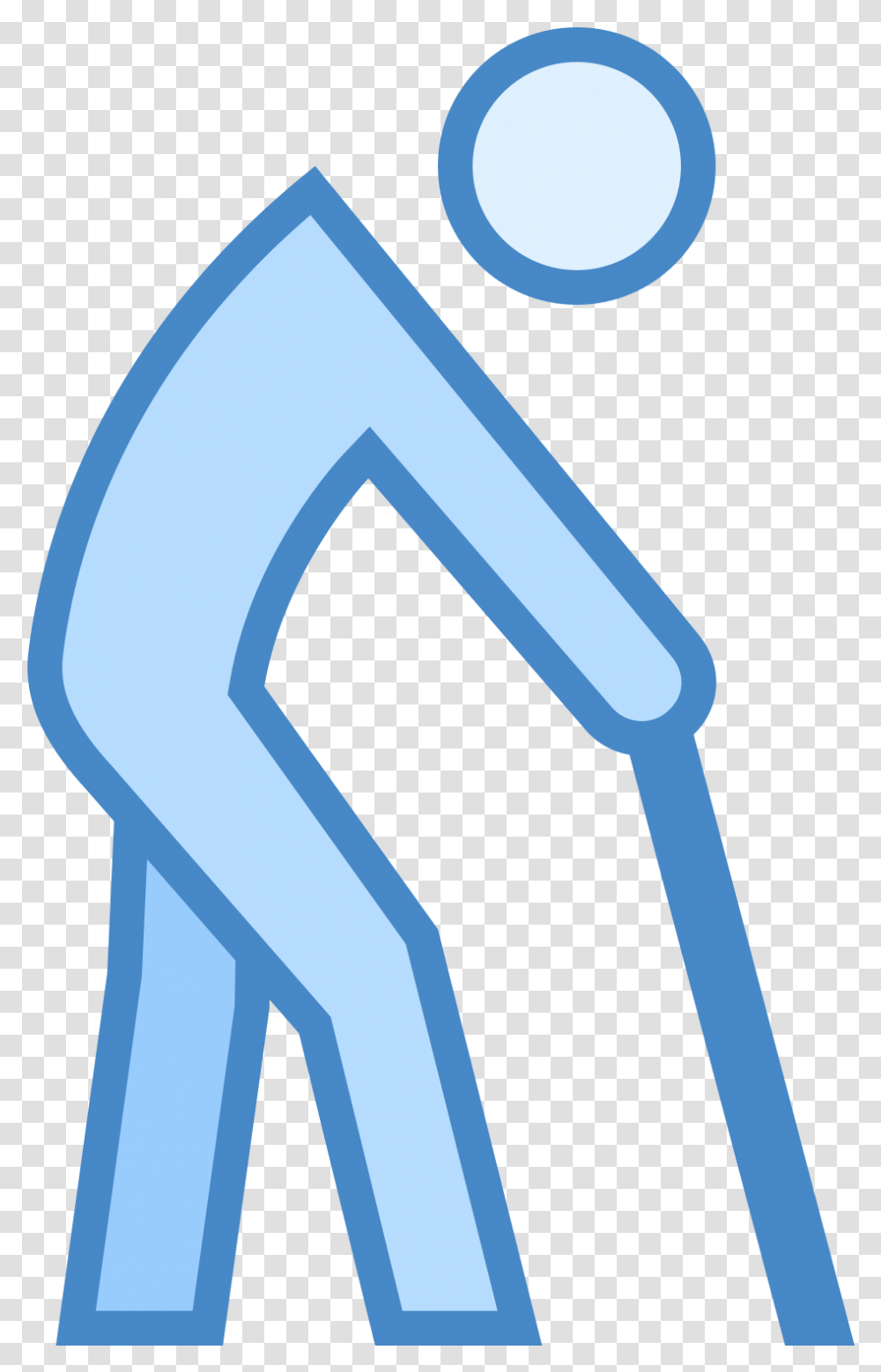 Elderly Person Icon Blue Old Person Icon, Alphabet, Number Transparent Png