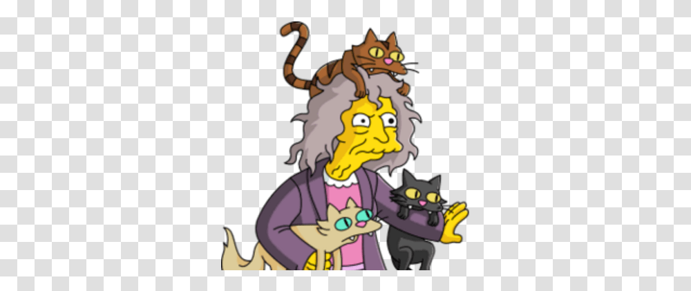 Eleanor Abernathy Simpsons Wiki Fandom Cat Lady From The Simpsons, Performer, Leisure Activities, Poster, Advertisement Transparent Png