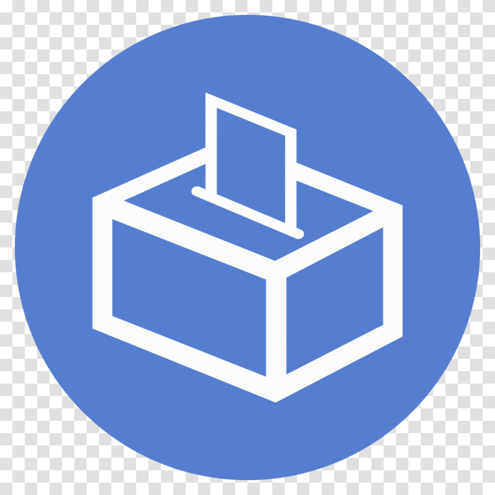 Election Polling Box 01 Outline Icon Cube Icon White, Network, Security, Crystal Transparent Png