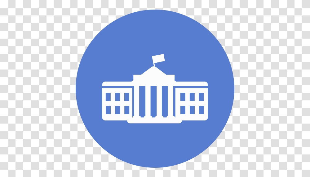 Election White House Icon Circle Blue Iconset Circle, Label, Text, Word, Vehicle Transparent Png