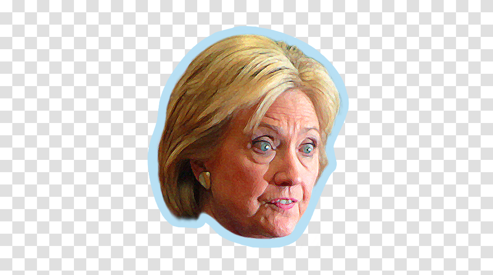 Electionmoji Hillary Clinton Emoji Hillarymoji By Watercolor Paint, Face, Person, Head, Portrait Transparent Png