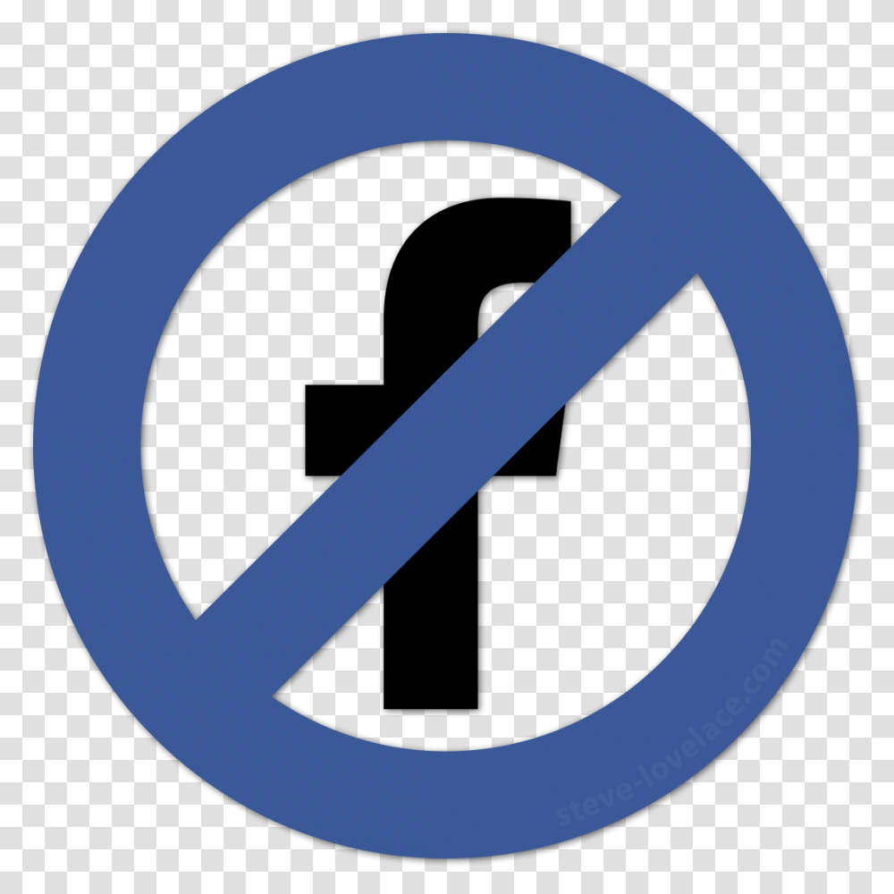 Electric Articon No Facebook Sign, Word, Alphabet, Label Transparent Png