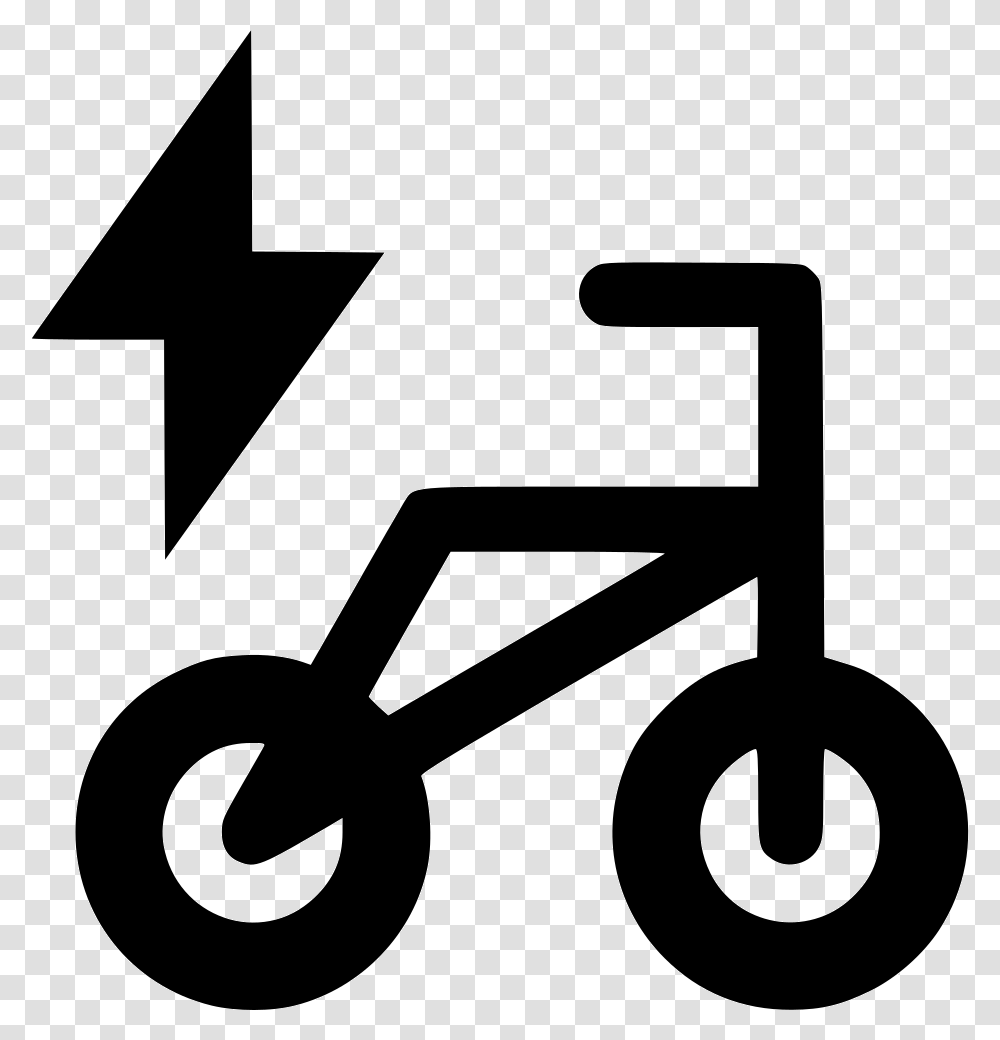 Electric Bike Bicycle, Number, Recycling Symbol Transparent Png