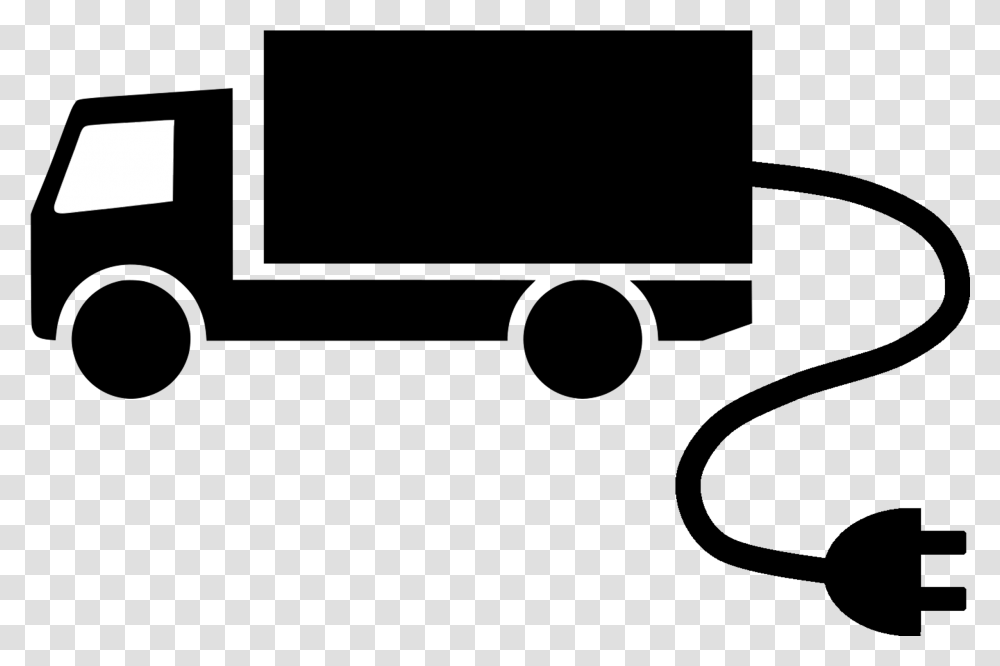 Electric Cable Lorry Truck Icon 1 Truck Black And White, Gray, World Of Warcraft Transparent Png