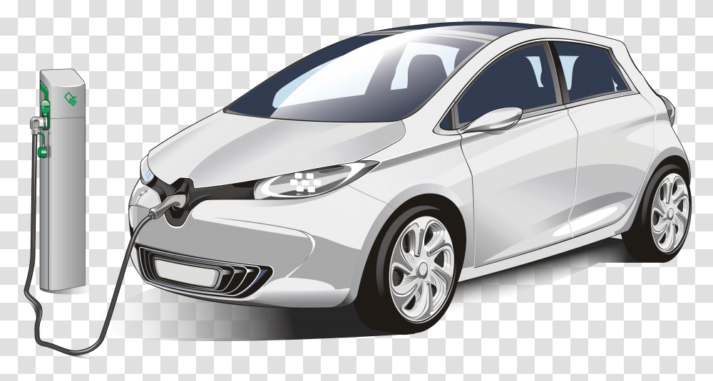 Electric Car Electric Car Charger, Sedan, Vehicle, Transportation, Automobile Transparent Png