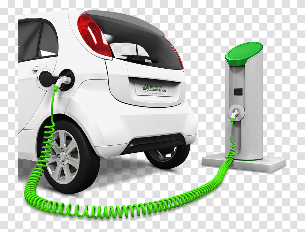 Electric Car Electric Vehicle Battery Charging, Transportation, Automobile, Machine, Tire Transparent Png