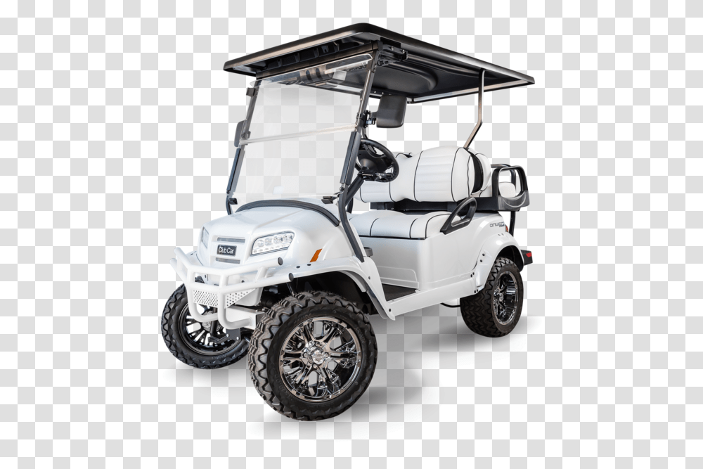 Electric Club Car Onward Lifted Snow Storm, Vehicle, Transportation, Golf Cart, Wheel Transparent Png