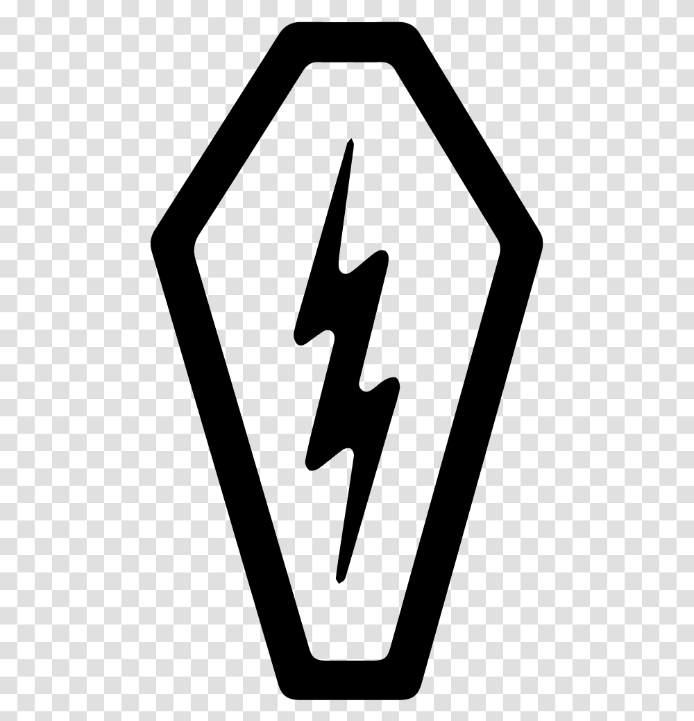 Electric Coffin Logo Coffin Bolt Square Sign, Gray, World Of Warcraft Transparent Png