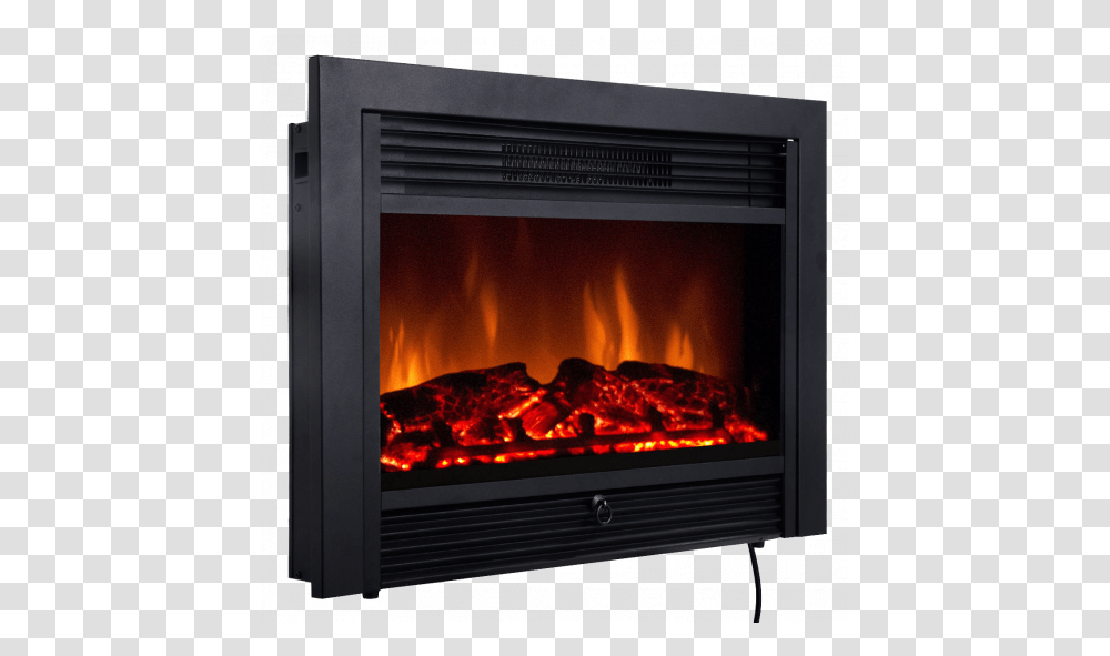 Electric Embedded Insert Heater Fireplace Electric Heater For Fireplace, Indoors, Hearth Transparent Png