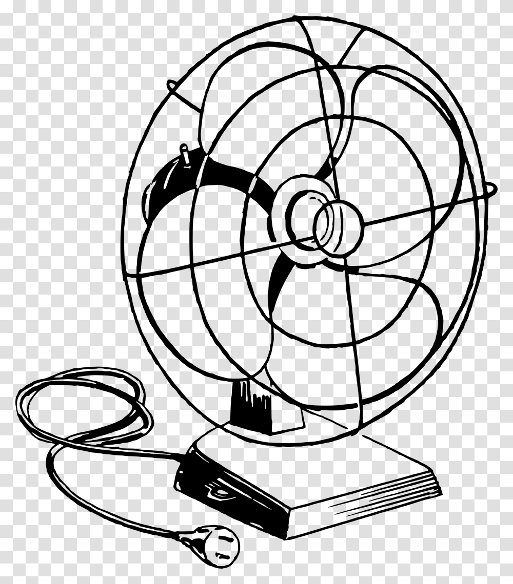 Electric Fan Fan Clipart Black And White, Gray, World Of Warcraft Transparent Png