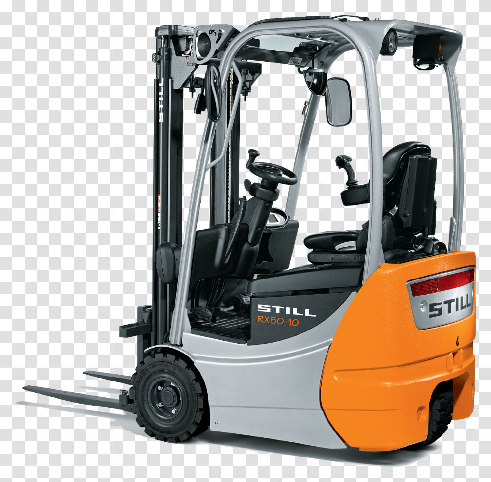 Electric Forklifts Still Electric Forklift, Vehicle, Transportation, Lawn Mower, Tool Transparent Png