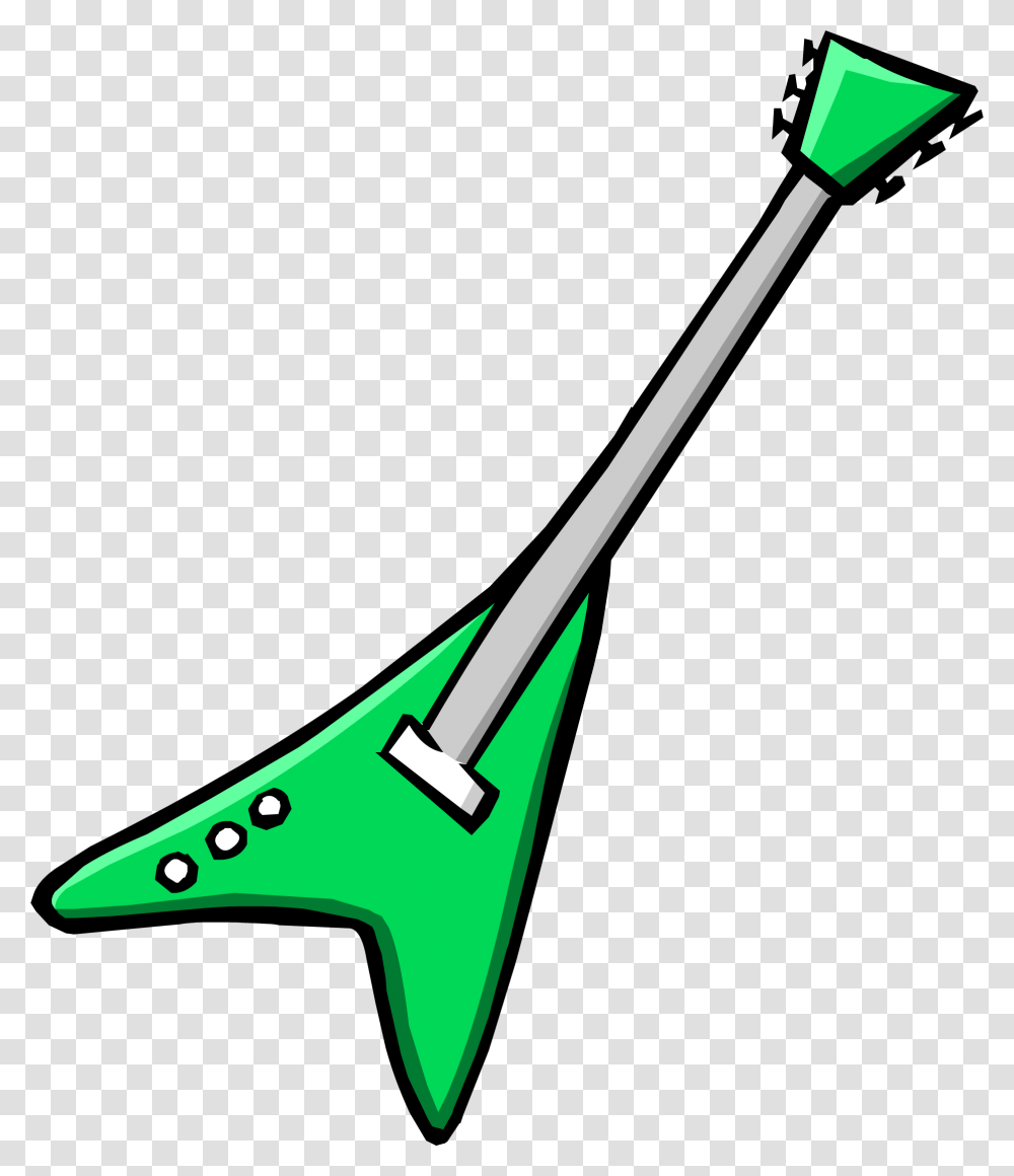 Electric Green Guitar Icon Green Guitar Clipart, Team Sport, Sports, Axe, Tool Transparent Png