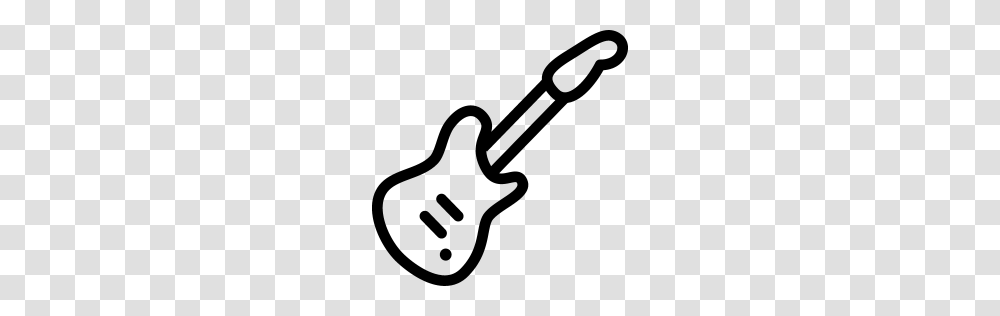 Electric Guitar Icon Line Iconset Iconsmind, Gray, World Of Warcraft Transparent Png