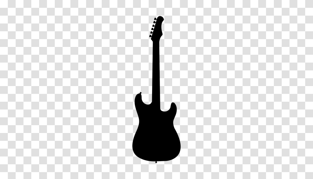 Electric Guitar Musical Instrument Silhouette, Gray, World Of Warcraft Transparent Png