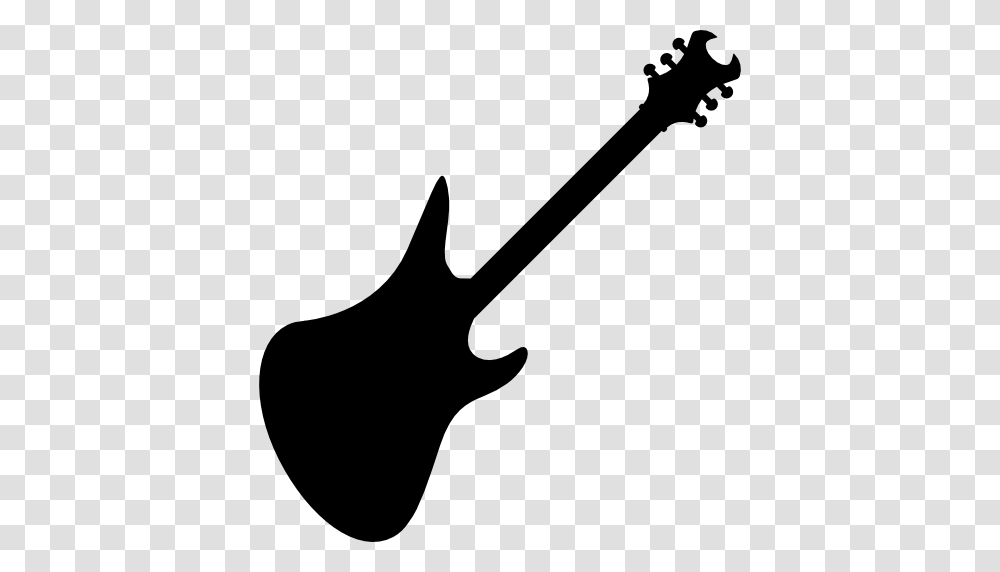 Electric Guitar Variant Silhouette, Axe, Tool, Leisure Activities, Musical Instrument Transparent Png