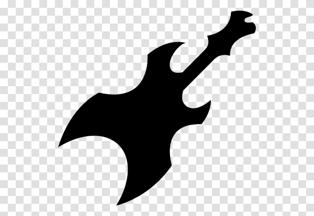 Electric Guitar With Sharp Tip Edges For Rockstar Free Graphic Rock Star Guitars, Gray, World Of Warcraft Transparent Png