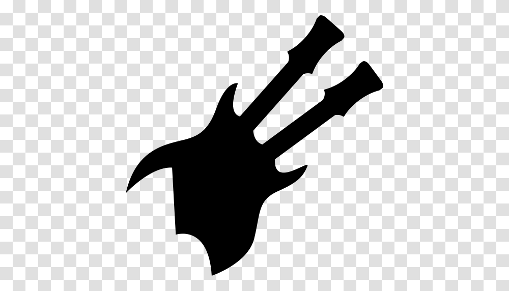 Electric Guitars Couple Silhouette Icon, Gray, World Of Warcraft Transparent Png