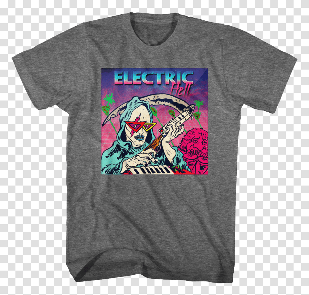 Electric Hell Bill And Ted T Shirt Monster Hunter World T Shirt, Apparel, T-Shirt Transparent Png