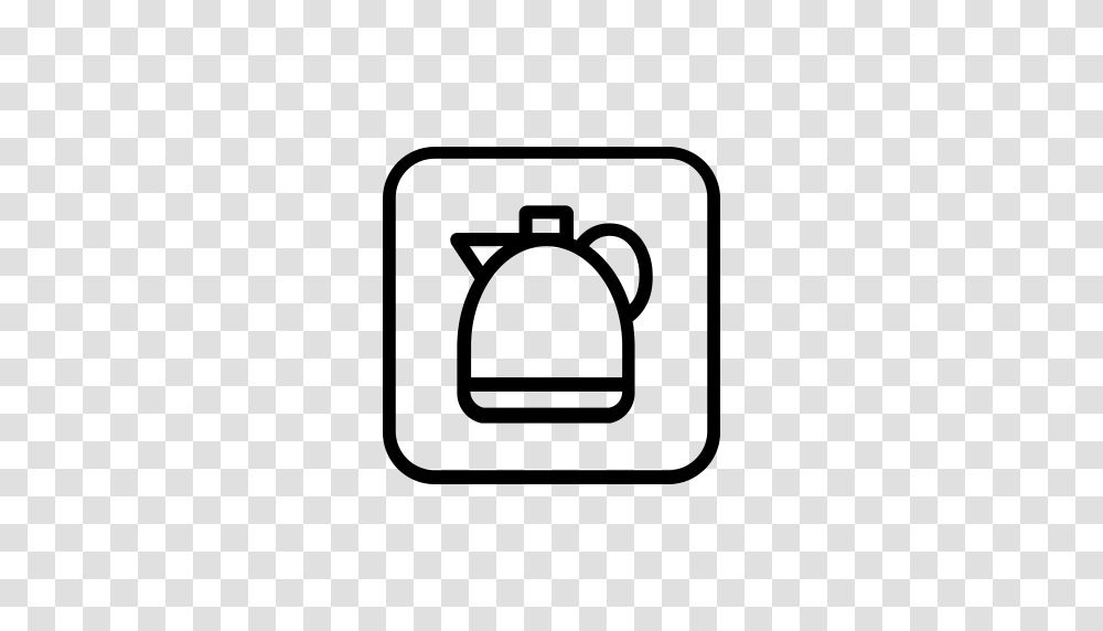 Electric Kettle Kettle Teabag Icon With And Vector Format, Gray, World Of Warcraft Transparent Png