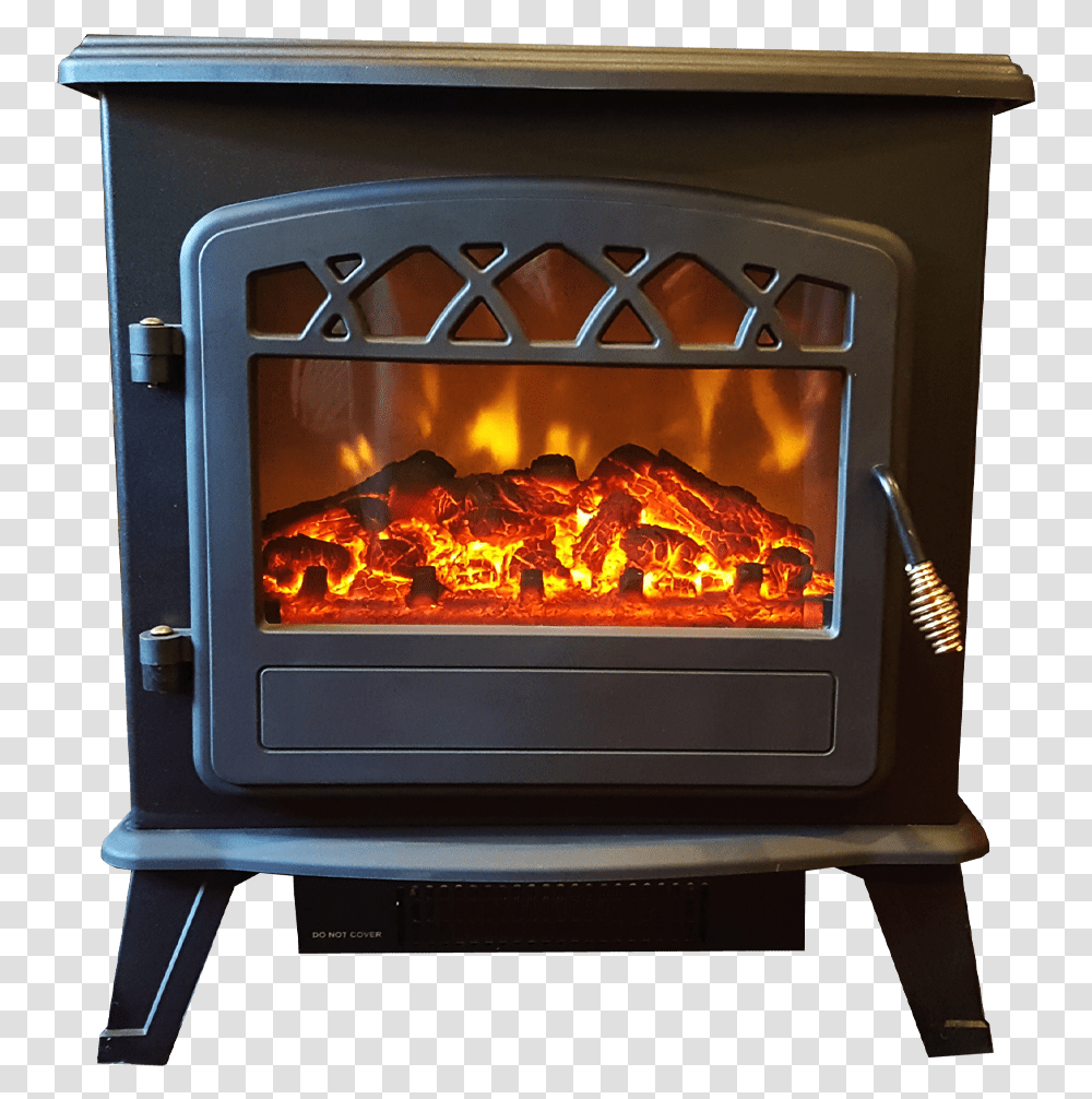 Electric Log Burner Image Wood Burning Stove, Fireplace, Indoors, Oven, Appliance Transparent Png