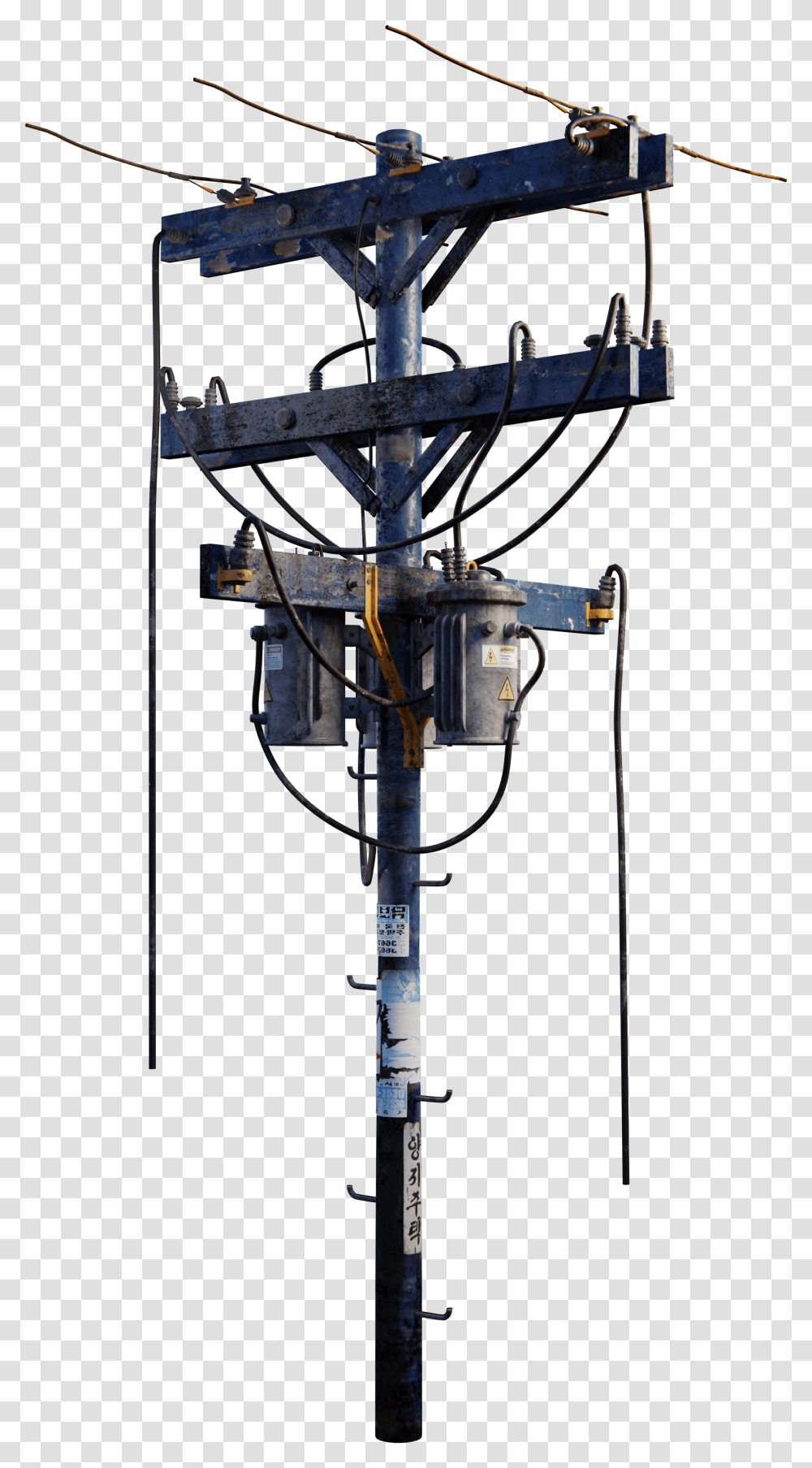 Electric Pole, Utility Pole, Cable, Power Lines, Electric Transmission Tower Transparent Png