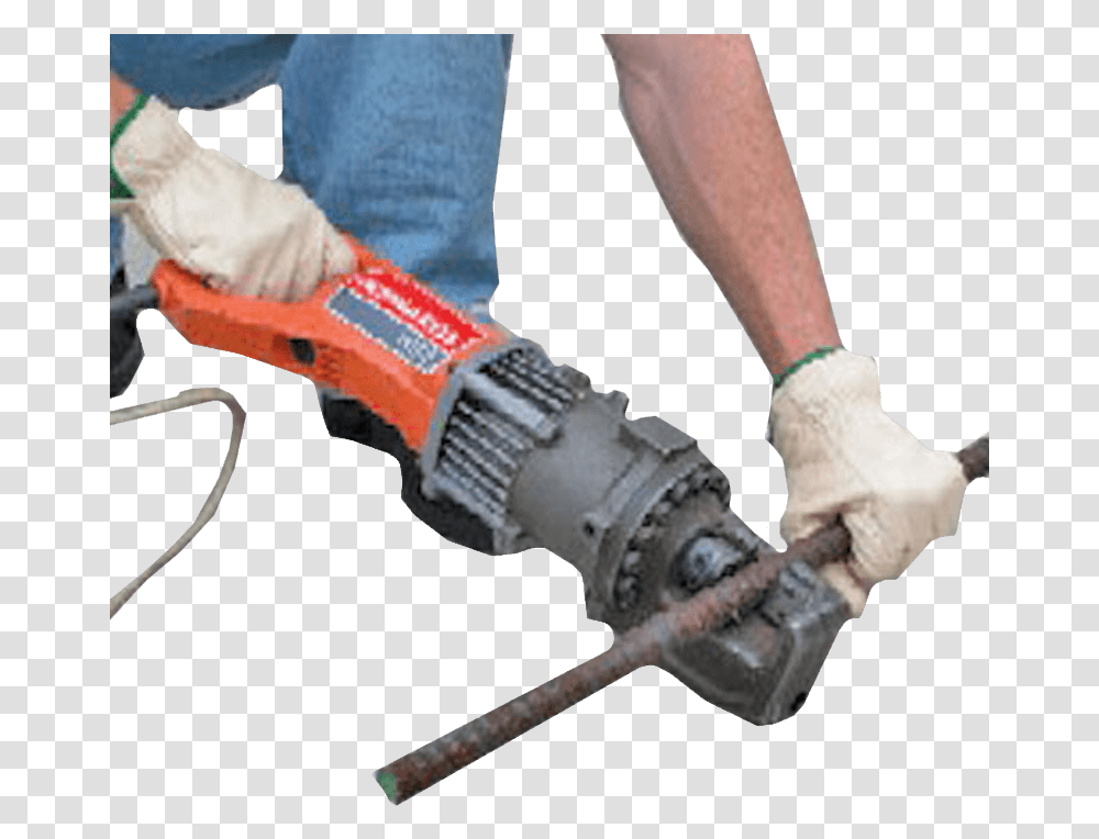 Electric Rebar Cutter, Person, Human, Machine, Tool Transparent Png