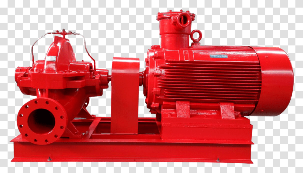 Electric Split Case Fire Pump Electric Fire Fighting Pump, Machine, Motor, Fire Truck, Vehicle Transparent Png