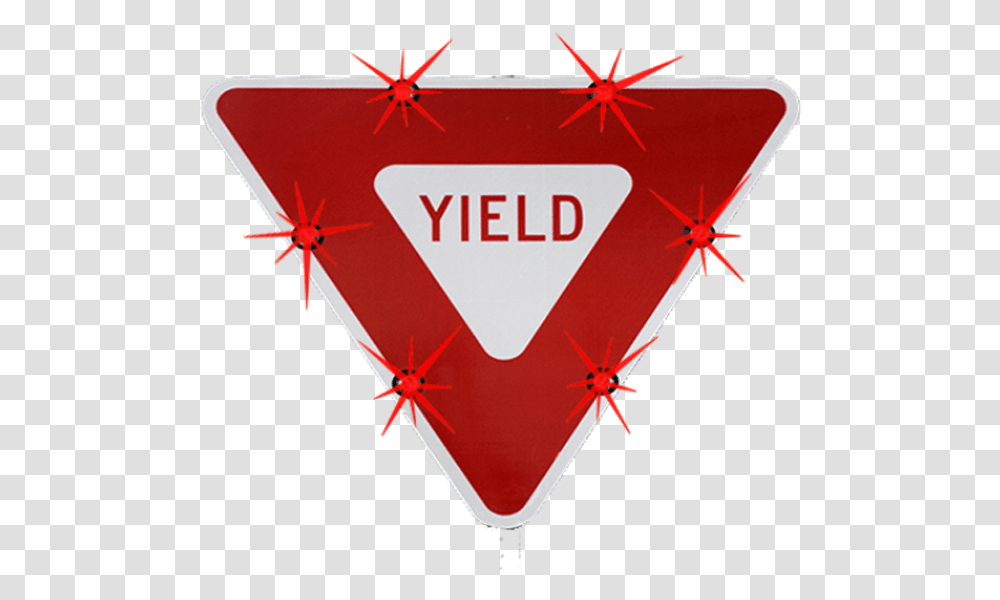 Electric Stop Signs Lighted Orange Yield Sign, Road Sign, Airplane, Aircraft Transparent Png